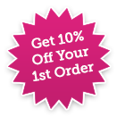 10% off your first order